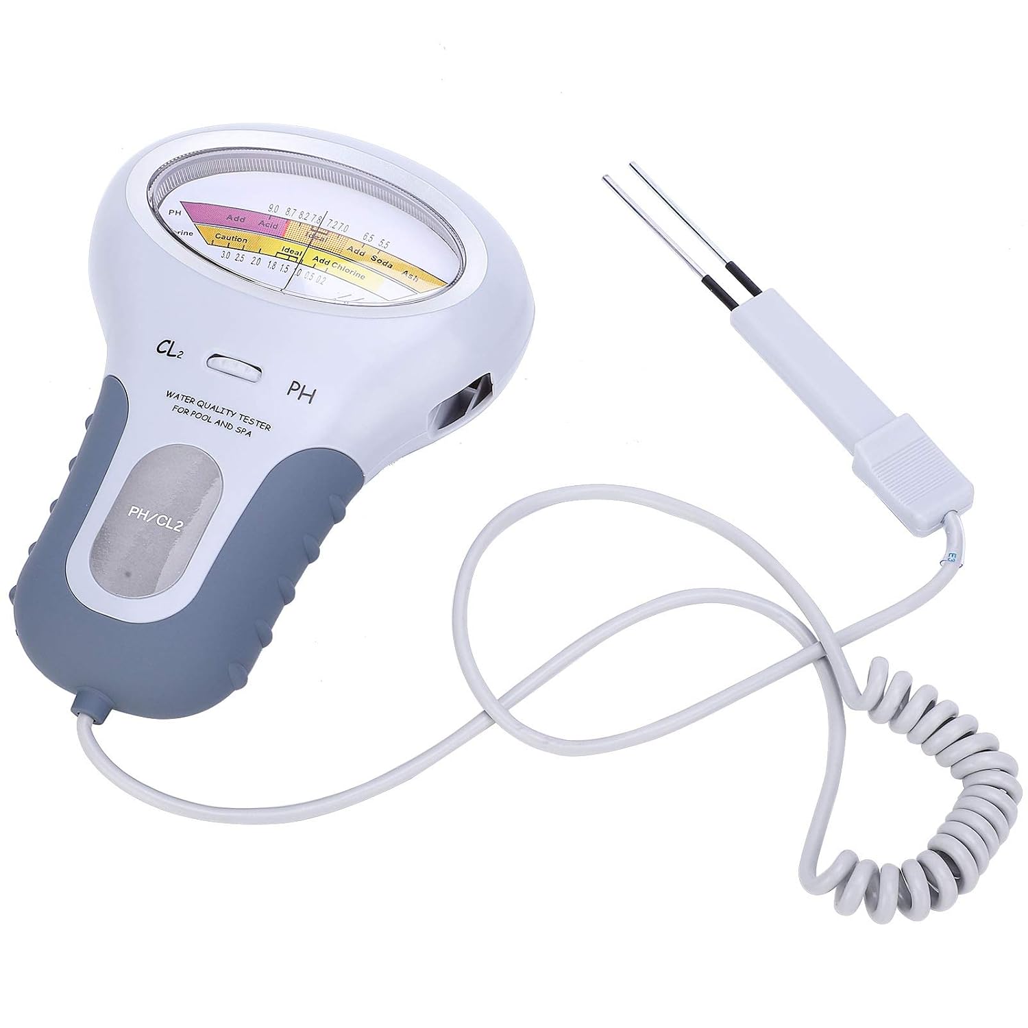 Pools-tester, Ph-tester, Pc-102b Cl2 Chlor- Und Ph-tester, Wasser-tester, Elektronisches Ph-meter, Ph- Und Chlortester, Wasserqualitätsanalysator Mit Sonde, Für Pool, Whirlpool, Haushalt