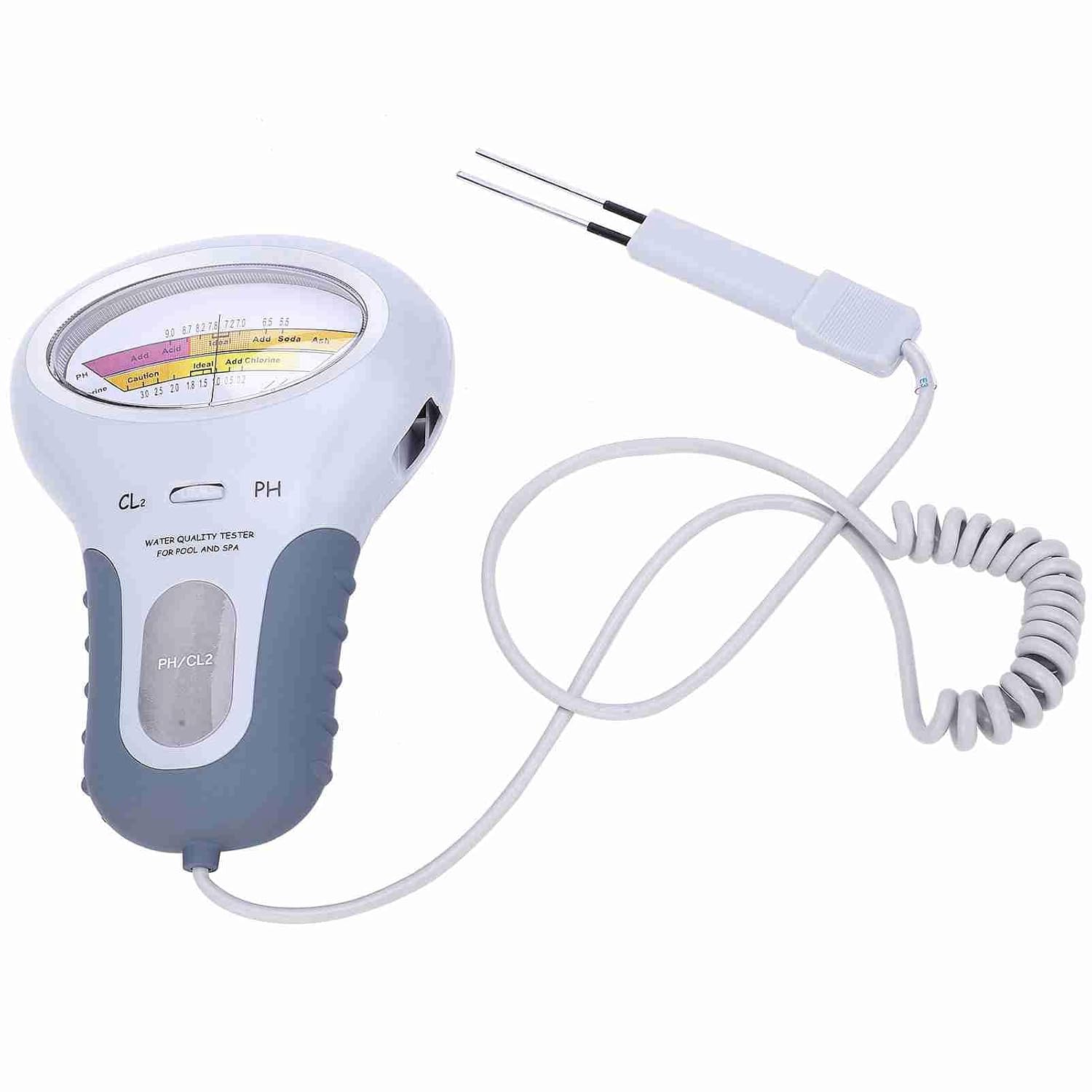 Elektronischer Ph-tester Für Schwimmbad, Messung Von Ph Und Chlor, Professioneller Chlor- Und Ph-analysator Pc-102b Cl2 Mit Wasserqualitätsanalysator Und Sonde Für Schwimmbad Und Spa