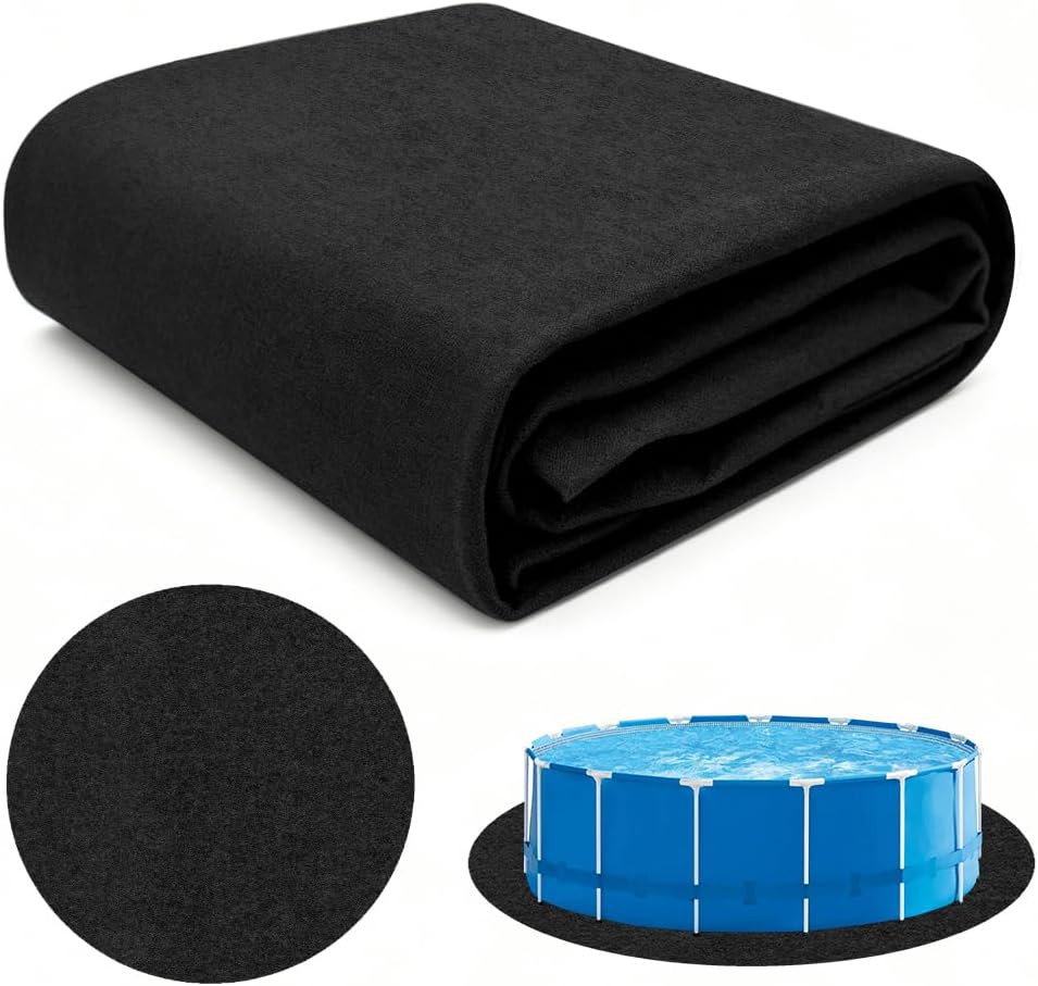 Runder Pool-bodenplane - 460cm - Bodenschutzmatte Für Pool, Whirlpool, Außenpool, Rutschfest, Hitzebeständig Und Langlebig - Für Garten Und Terrasse
