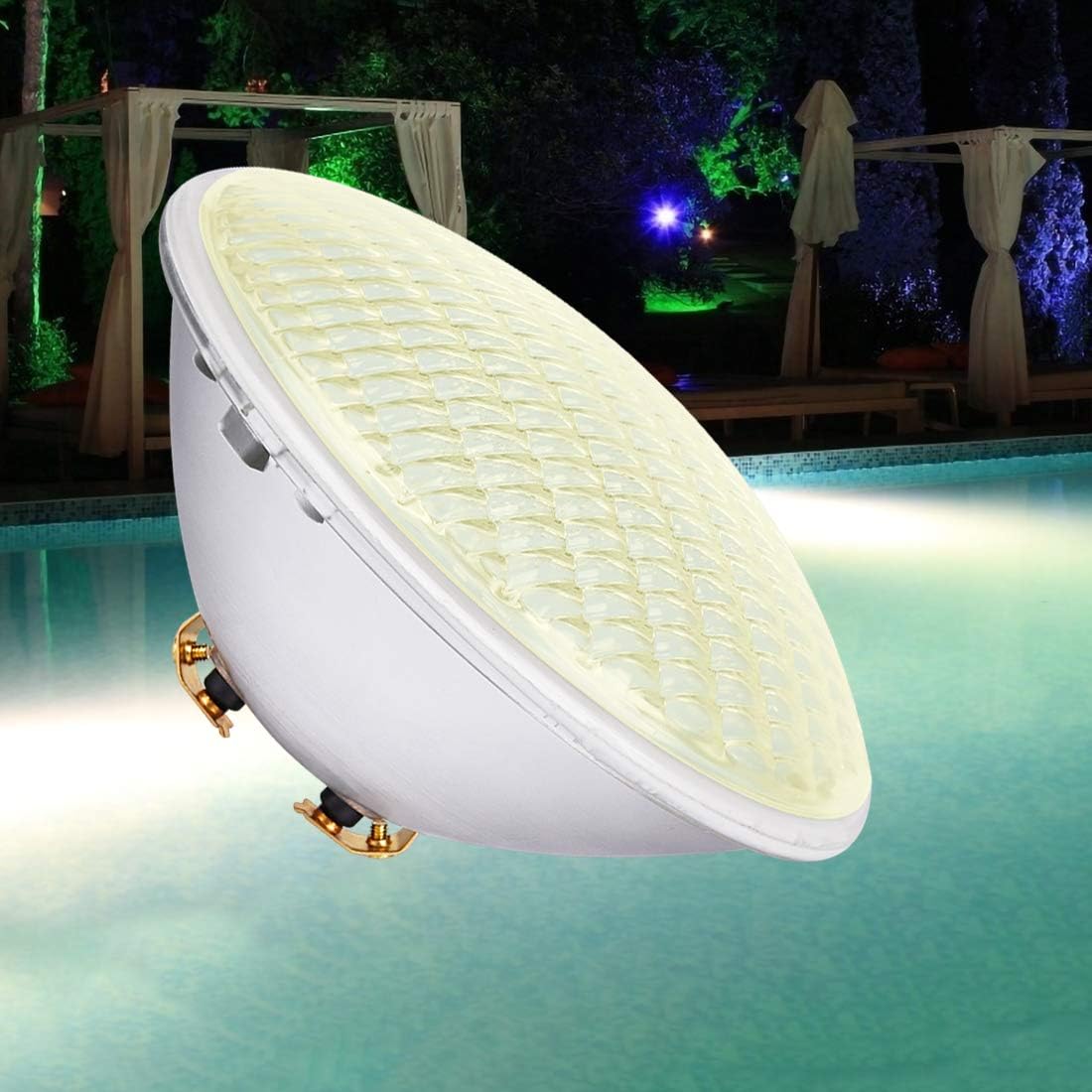 Led-beleuchtung Für Schwimmbäder, Warmweißes Unterwasserlicht 54w, Wasserdicht Ip68, Teichbeleuchtung, Ac/dc 12v Außenstrahler Für Garten Und Aquarium