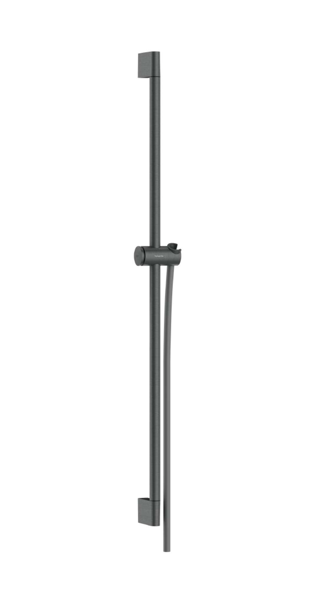 Hansgrohe Unica Brausestange Pulsify S 90cm, Push Handbrausehalter, Isiflex Brauseschlauch 160cm, Brushed Black Chrome