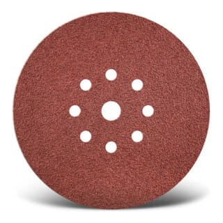 MENZER Red Klett-Schleifscheiben, 225 mm, 9-Loch, f. Trockenbauschleifer, Normalkorund (25 Stk.) K100