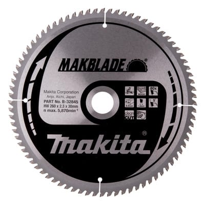 B-32845 hm 260/30/80D Makblade Scheibe - Makita