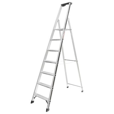 Hymer - Stufenstehleiter 7Stufen Standhöhe 1,58m 7 Stufen Standhöhe 1,58 m
