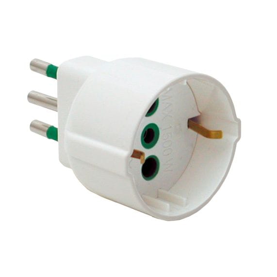 Adattatore 2P + t 16A schuko