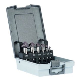 FP - Kegelsenker-Set SpyroTec hsco spiralisiert c 90G zylindrisch 6,3 - 25,0mm TiAlN