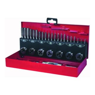 RUKO Gewindeschneidwerkzeug-Satz HSS in Industriekassette - 31 tlg. - 245010