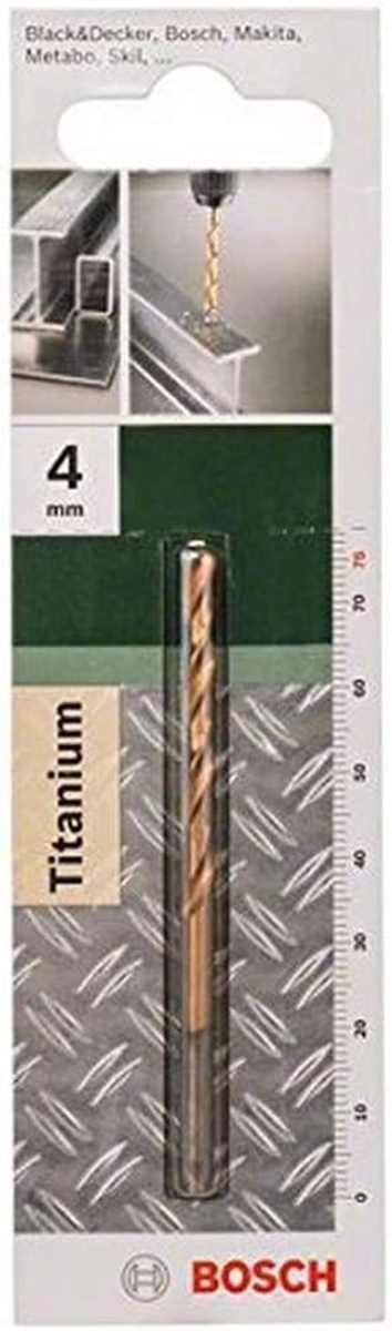 Bosch - Accessories 2609255095 hss Metall-Spiralbohrer 4 mm Gesamtlänge 75 mm TiN din 338 Zylindersch