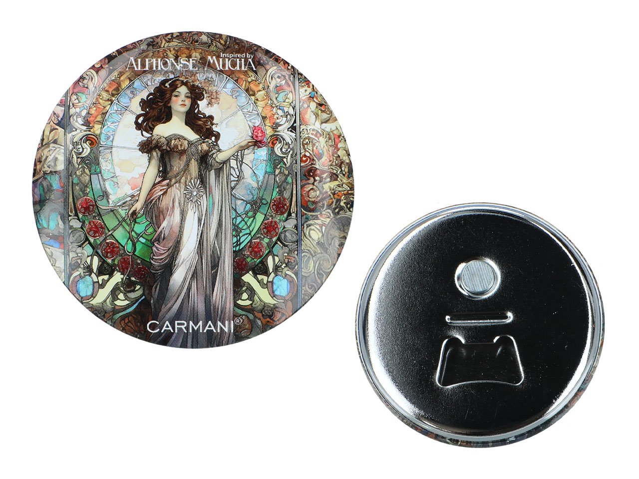Flaschenöffner-kühlschrankmagnet, Carmani Alfons Mucha, Kunstgeschenk