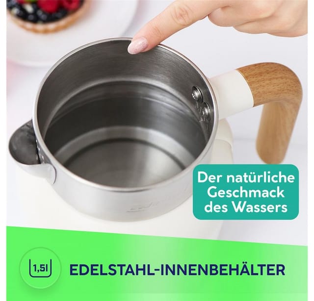 MPM MCZ-128/B1 Elektrischer Wasserkocher Weiß 1,5 L