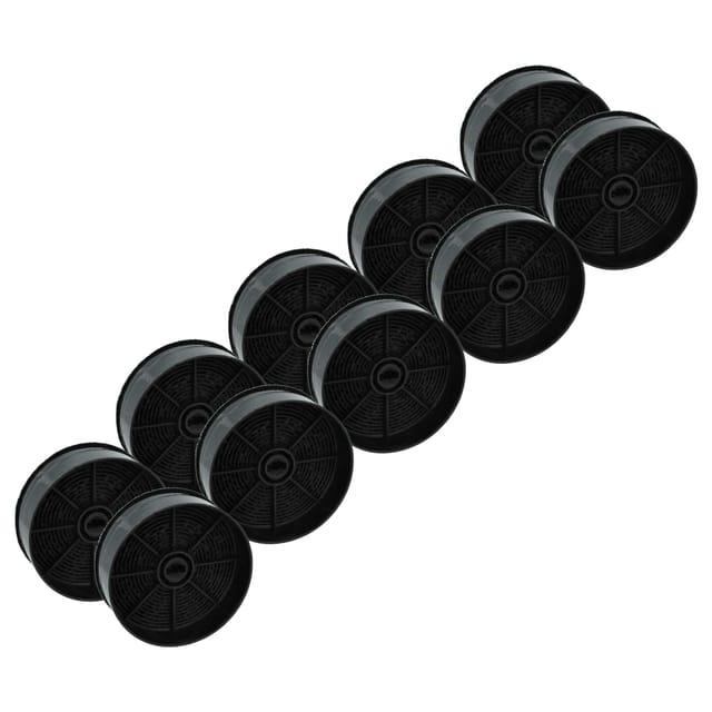 Vhbw 10x Aktivkohlefilter Kompatibel Mit Faber Ilma Touch X A60 Flexa Plus, Ilma, Ilma Touch, Ilma Touch X A120 Dunstabzugshaube