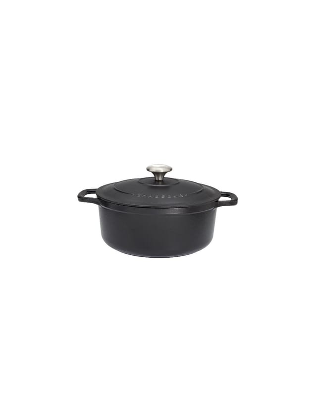 Runde auflaufform aus emailliertem gusseisen 26 cm schwarz - Chasseur - puc472601