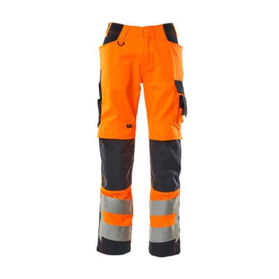 Mascot SAFE SUPREME leichte Warnschutz-Sommerhose 20879 Gr. 76C46 hi-vis orange/schwarzblau