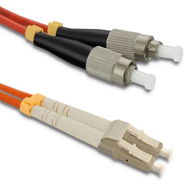 Qoltec Glasfaser-Patchkabel LC/UPC - FC/UPC Multimode 50/125 OM2 Duplex 2 m