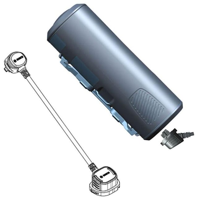 Bosch PowerMore Kabel 100mm Silber Batterie Durchlass