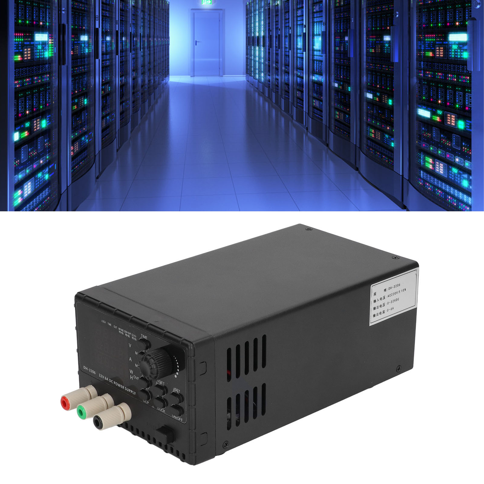 Dh-3206 Geregeltes Konstantstrom-schaltnetzteil: 220 V Ac Eingang, 0–32 V Dc Ausgang, 0–6 A, Europäischer Standard 220 V
