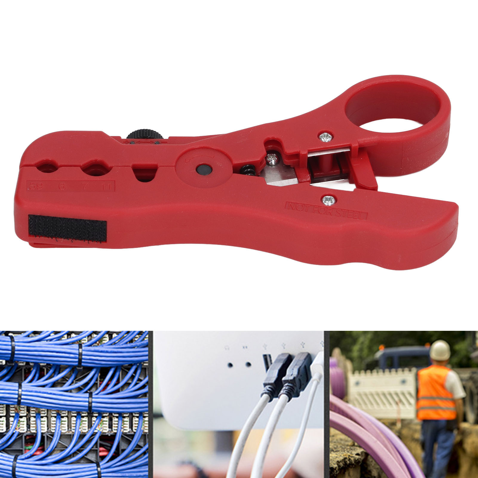 Jl-303 Koaxialkabel-abisolierzange, Multifunktionszange Für Rg6-, Rg11-, Rg59- Und Rg7-koaxialkabel