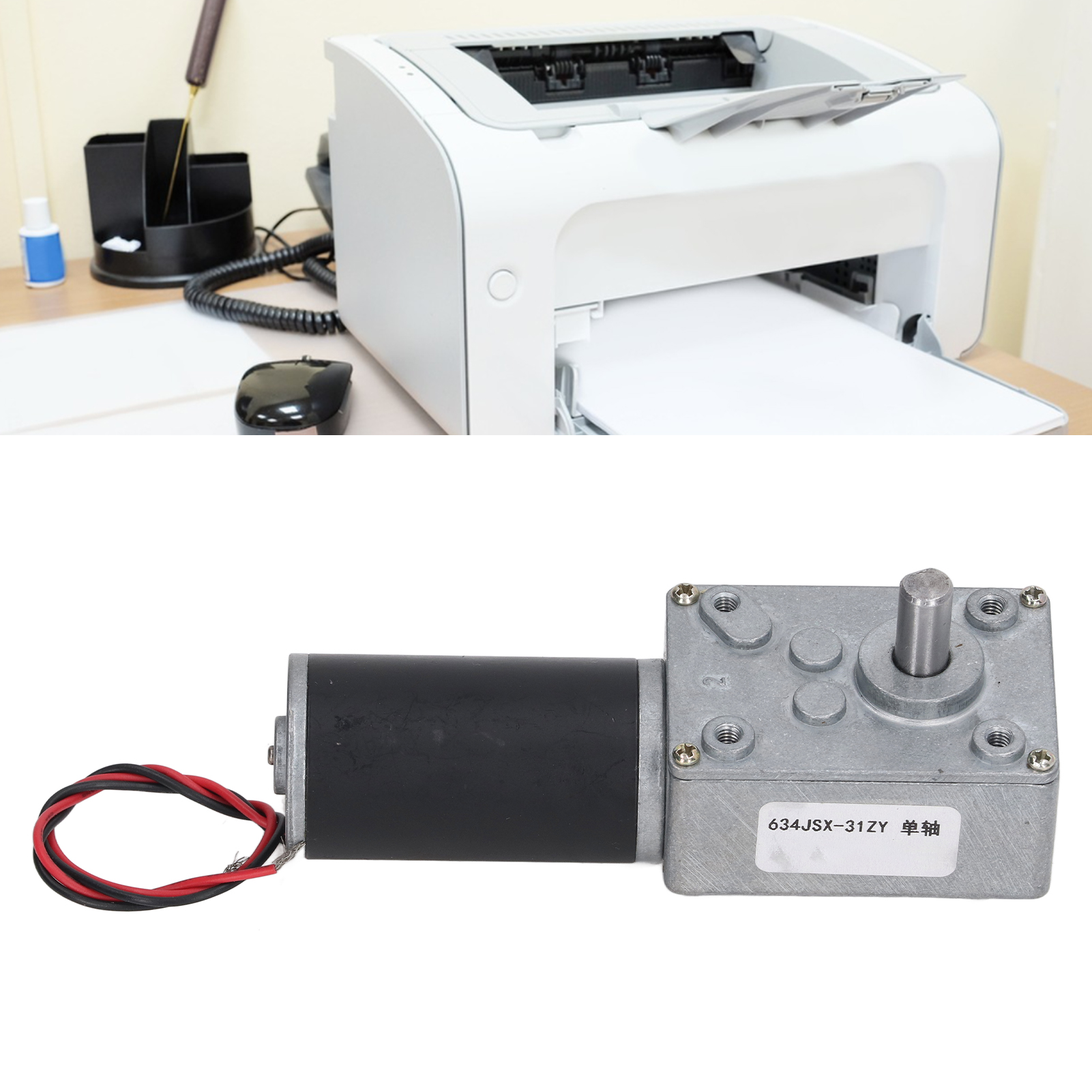 634jsx-31zy Getriebe-gleichstrommotor, 24 V Dc, Einwellenmotor, 10 U/min