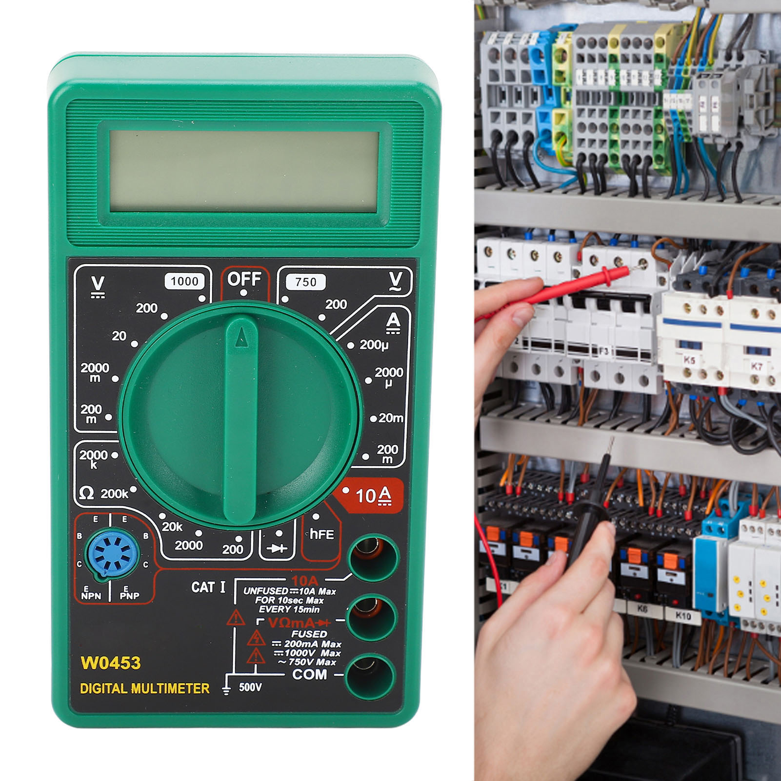 W0453 Digitalmultimeter, Ein Multimeter Mit Digitalanzeige Und Multifunktionalität.