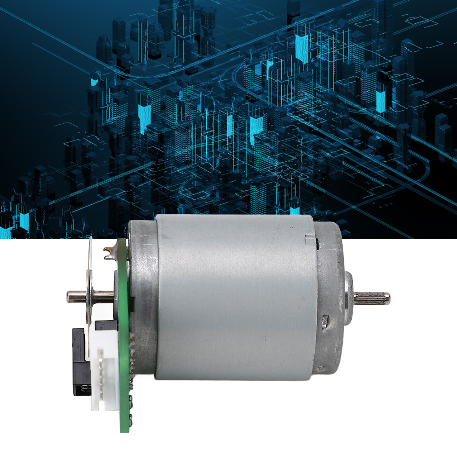 Drehzahlvariabler Gleichstrommotor 385, 96-linien-drehgeberscheibe, Fotoelektrischer Drehgeber, 12-v-bürsten-permanentmagnet-gleichstrommotor, Einphasig Ab