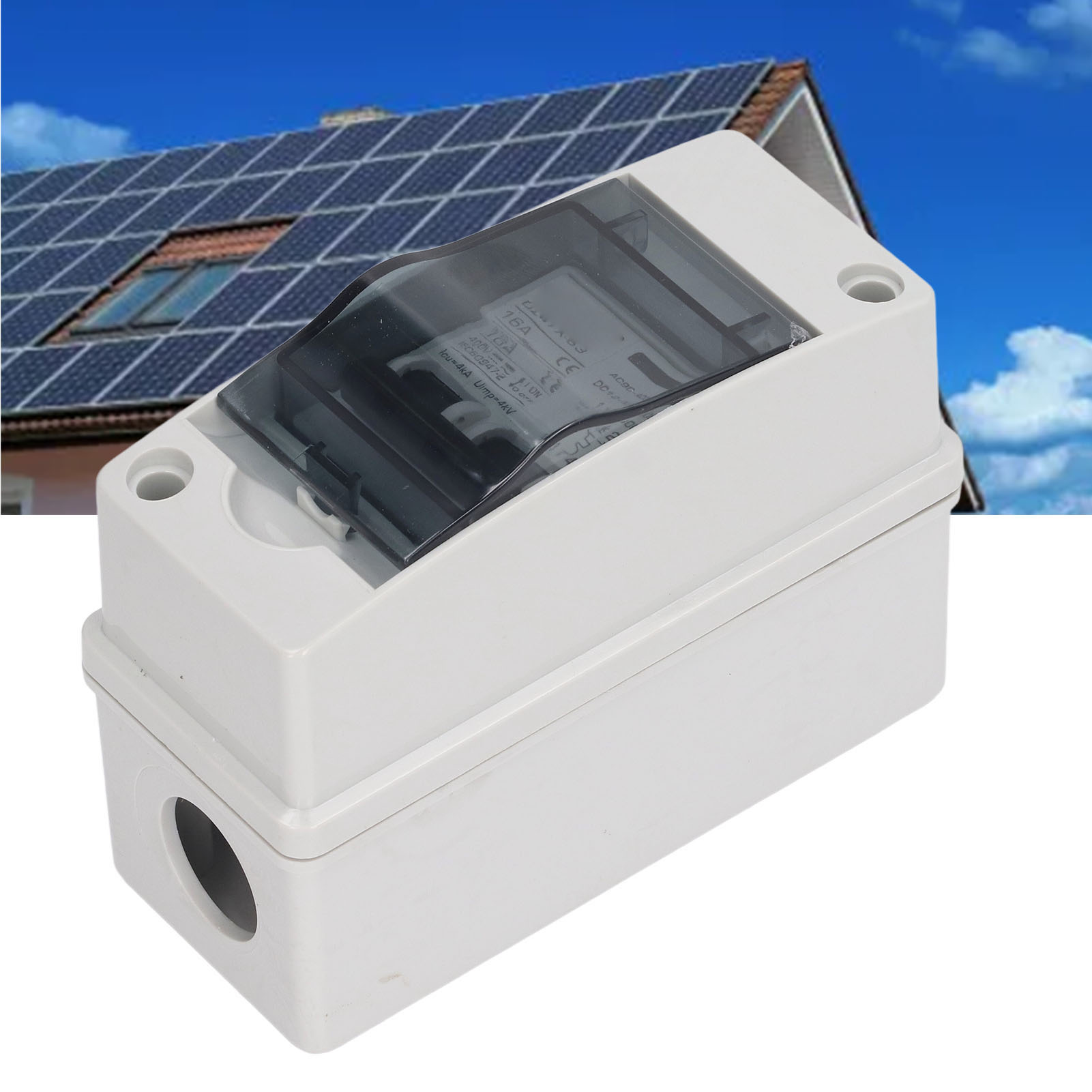 Baoyi 2p 16 Ampere Dc Miniatur-leistungsschalter, Ip65 Wasserdicht, Miniatur-dc-leistungsschalter Für Photovoltaikanlagen, 12v-400v Dc Und 90-400v Ac Trennschalter Für Solar-photovoltaikanlagen.