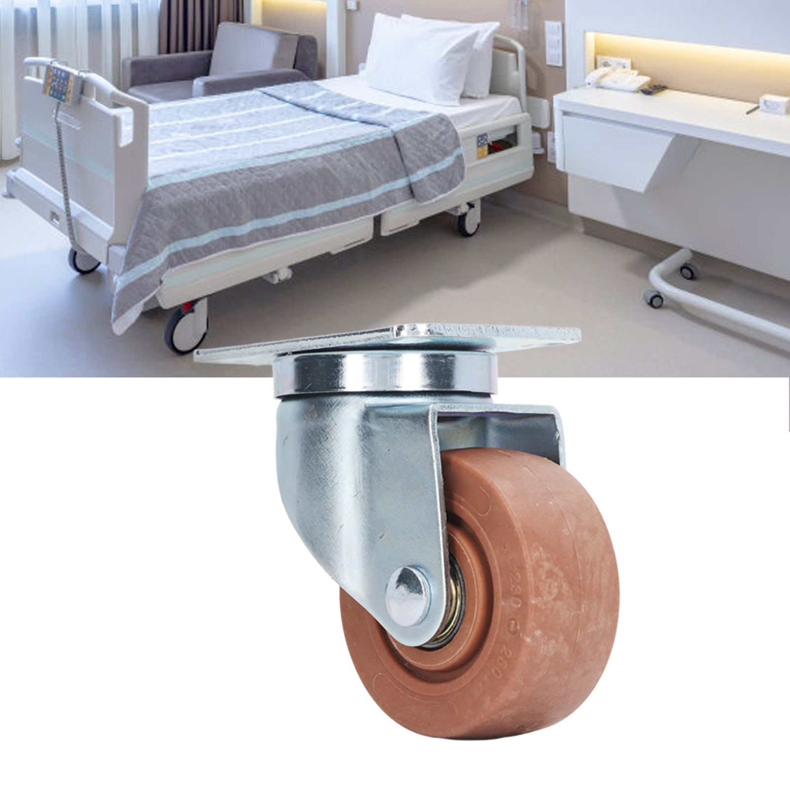 7,6 Cm (3 Zoll) Hochtemperaturbeständige Lenkrollen