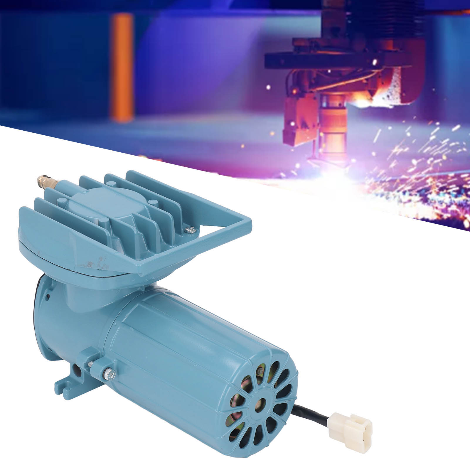 Pneumatische Hilfspumpe (80 L/min) Für Laserschneidanlagen. Kompatibel Mit Den Meisten Laserschneidmaschinen. Glatte Kanten, Saubere Schnitte, Schutz Der Laserlinse. Geräuscharm. Mpq-904a