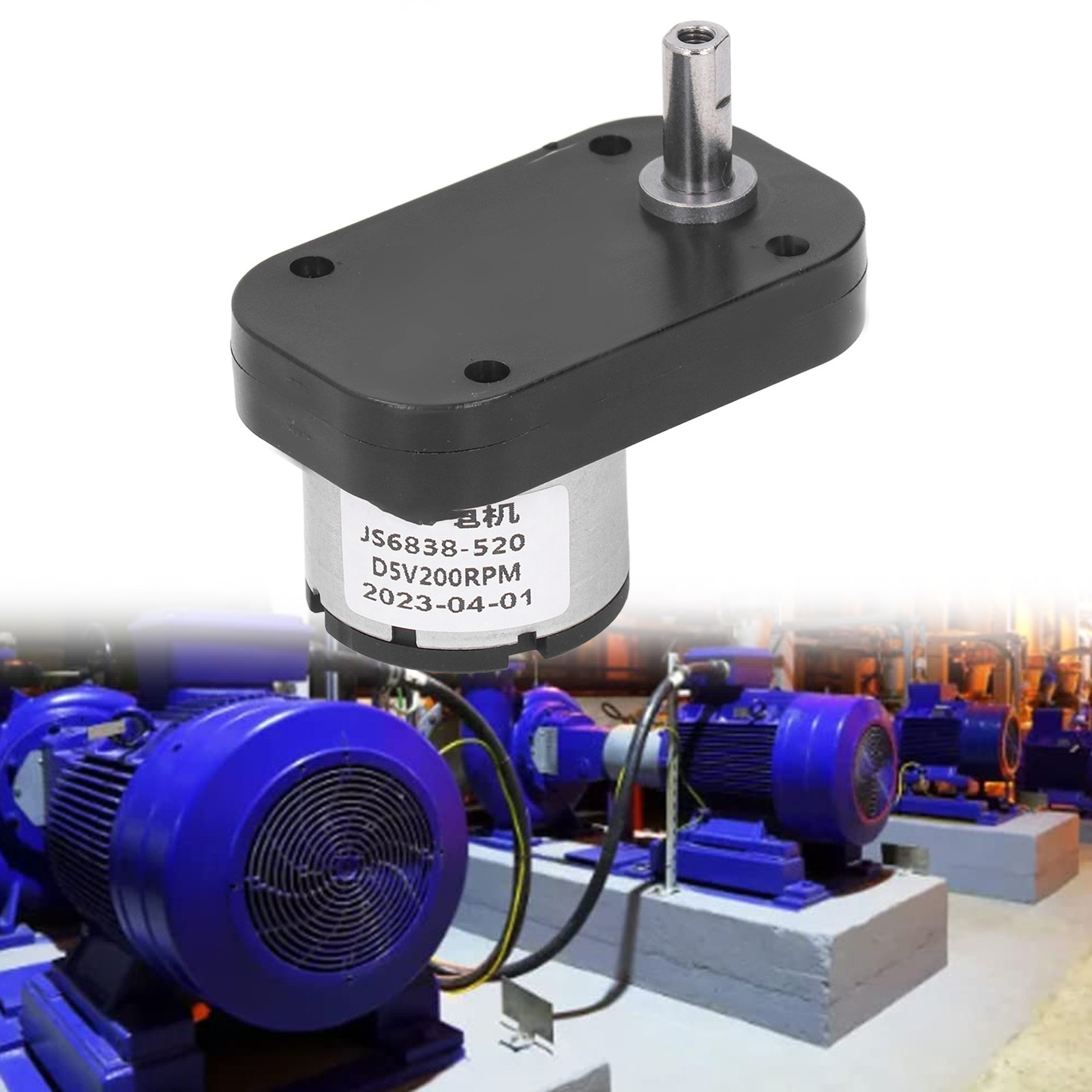 Js6838-520 Gleichstrom-getriebemotor Für Kleine Waschmaschinen, Motor Für Elektrische Werbeleuchtkästen, 5 V Gleichstrom, 200 U/min