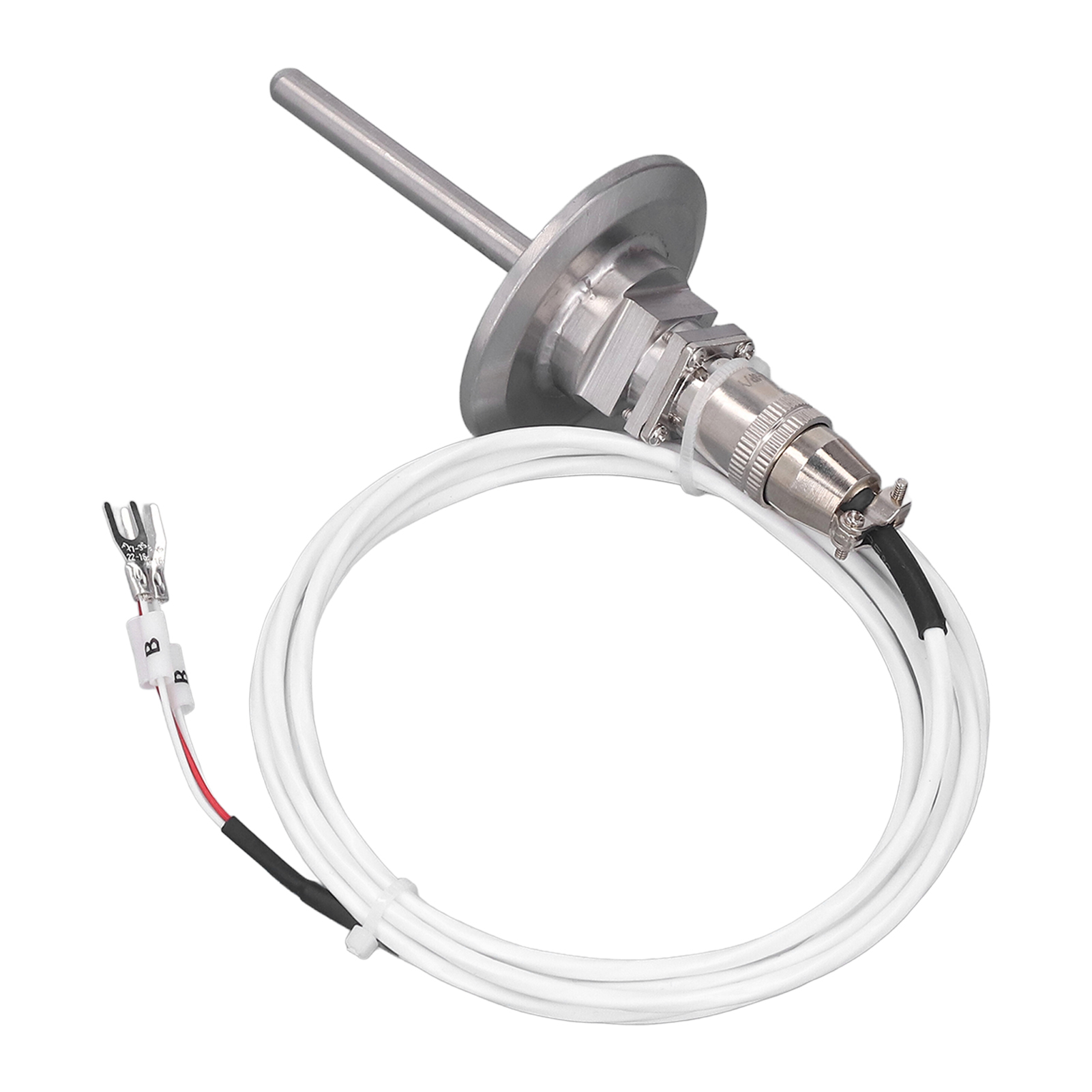 Pt100-schnellverbinder, 6 Mm Durchmesser, 60 Mm Länge, Luftfahrtstecker, 2 M Verzinktes Eisenkabel Mit Abnehmbarem Stecker, Wasserdichter Edelstahl-temperatursensor Mit Schnellverschluss