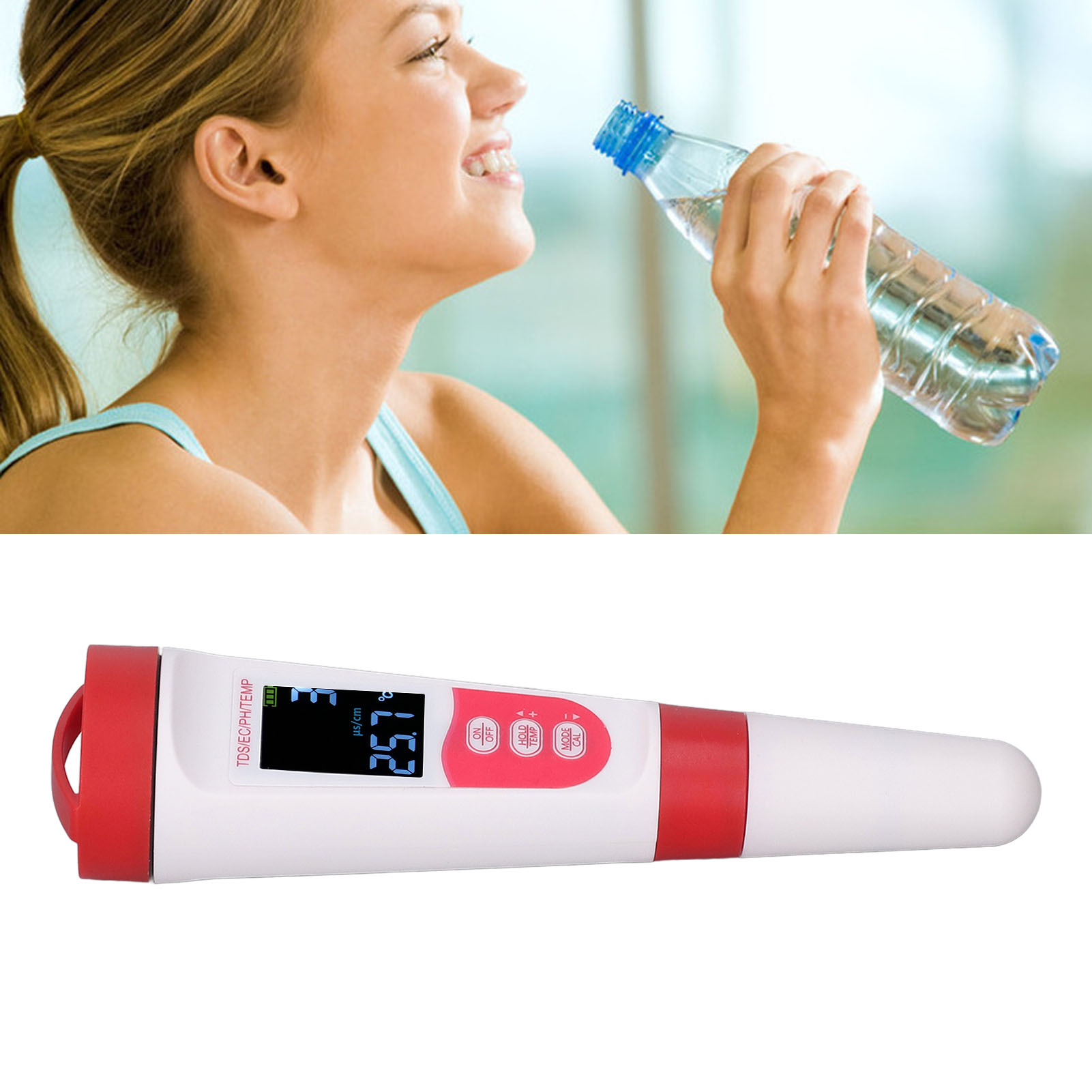 4-in-1 Wasserqualitätsprüfstift: Ph-/ec-/tds-/temperaturmessgerät