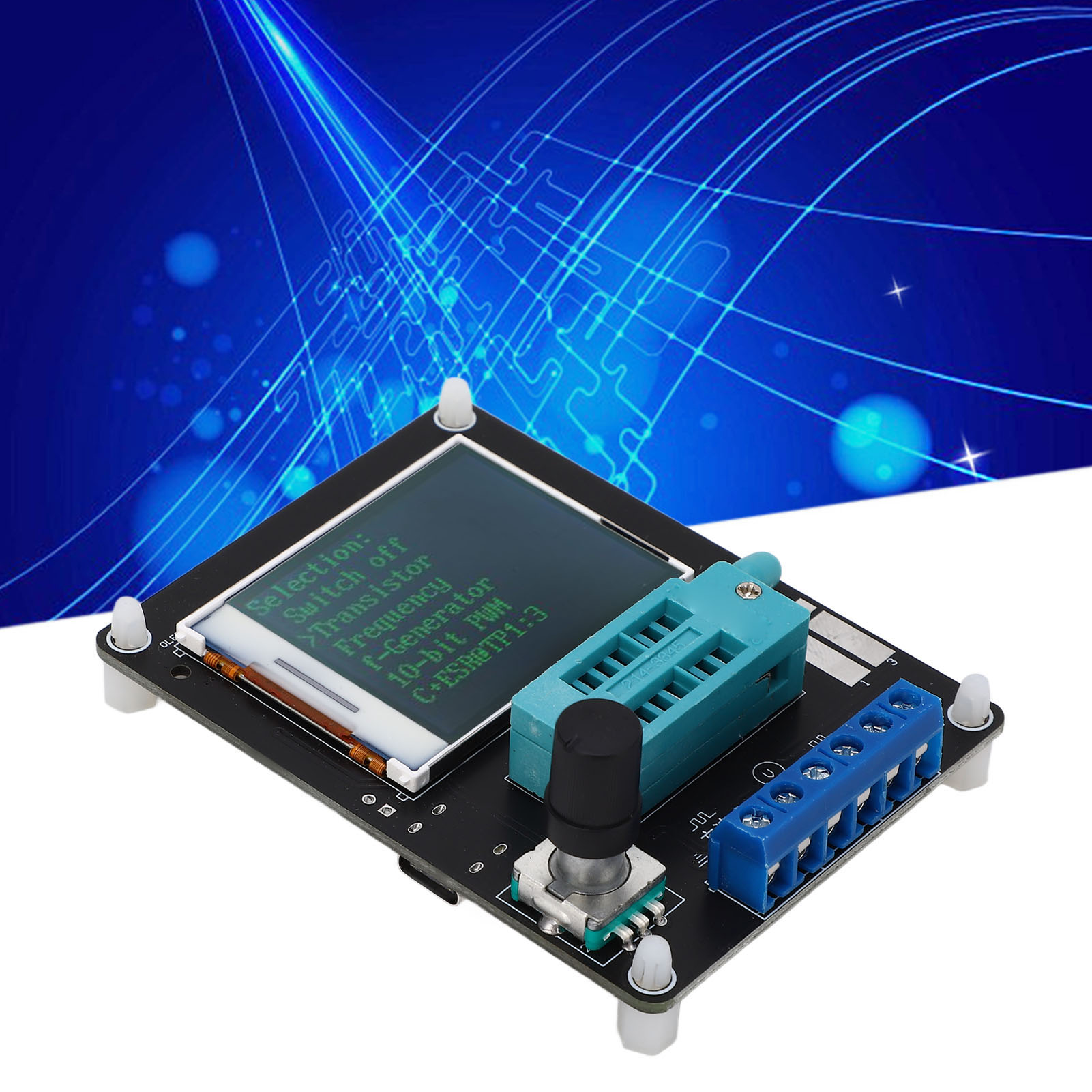 Neuer Gm328a Dc5v Transistortester, Kondensatoren, Induktivitäten, Esr, Voltmeter, Frequenzmesser, 1,77 Zoll Tft-farbbildschirm (englische Version)