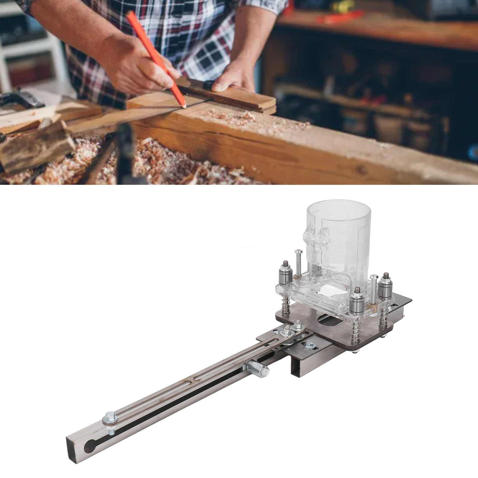 Zwei-in-eins-nutfräsmaschine, Verdecktes Scharnier Für Schränke/kleiderschränke, Lochstanze, Formeinstellmaschine, Holzbearbeitungswerkzeuge