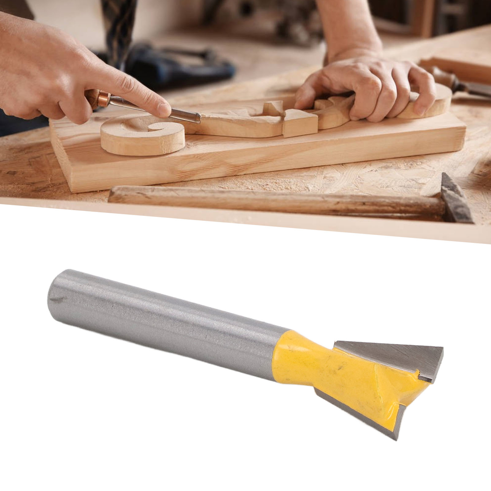 1/4"-schaft-schwalbenschwanzfräser, Hartmetall-holzfräser, 1/4 1/2