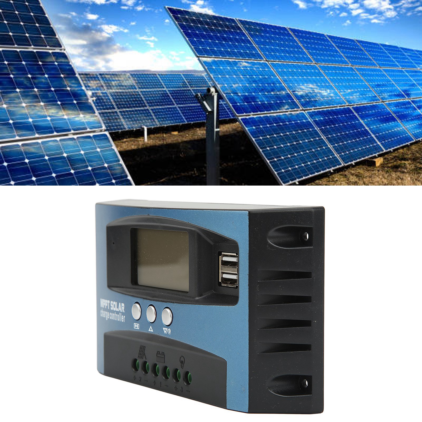 Adaptiver 50-a-photovoltaik-solarladeregler Mit Lcd-stromanzeige