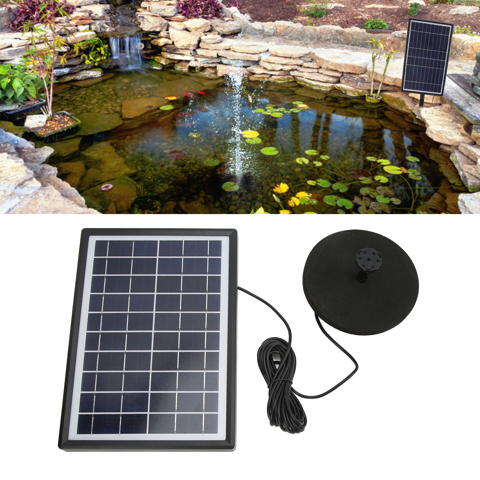 Sf082-a1 Miniatur-solarwasserpumpe, Split-typ, Außenbrunnen Für Schwimmbecken, 8 V Dc
