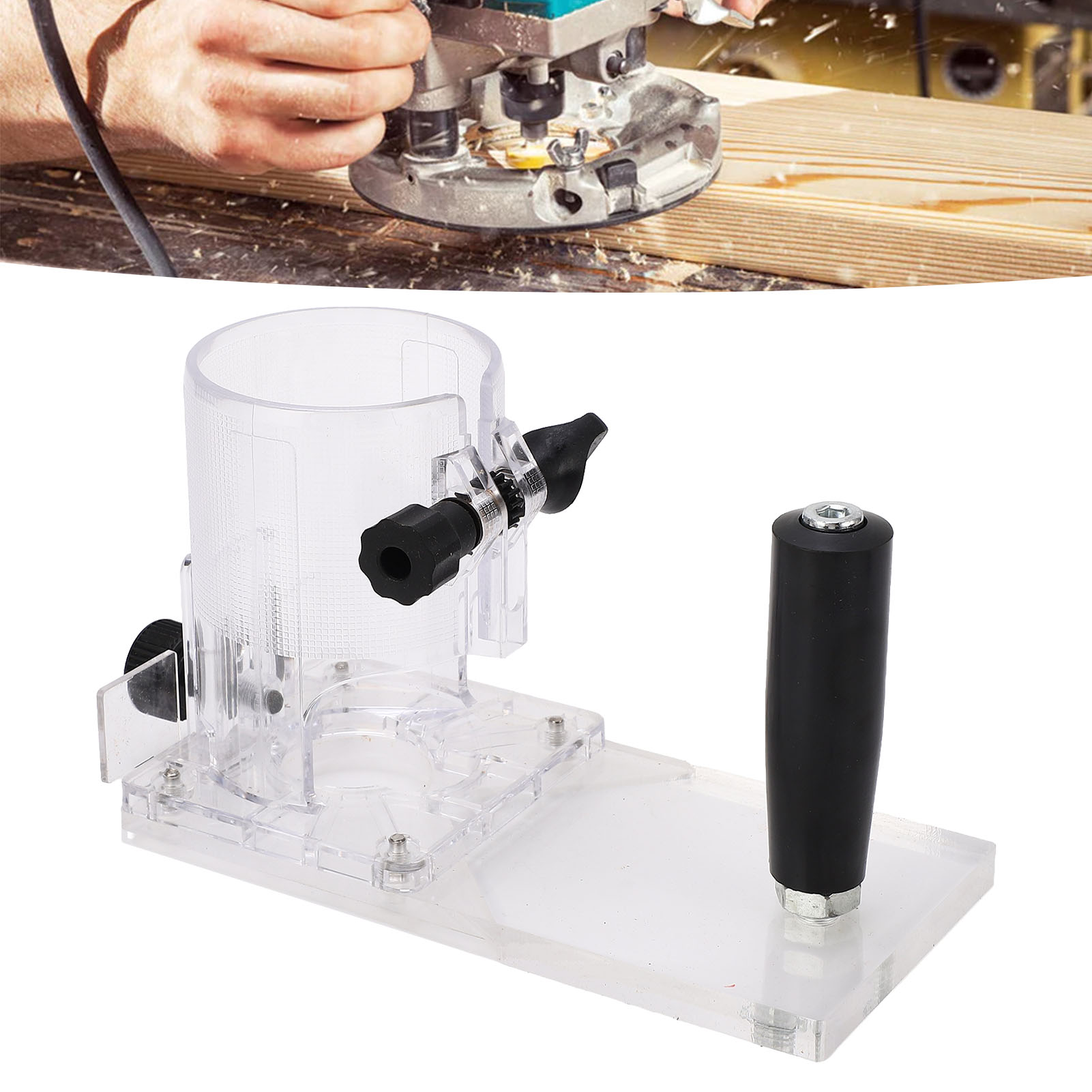 Neue Transparente Schutzabdeckung Für Die Basis Einer Kantenfräsmaschine, Eine Holzbearbeitungsmaschine, Eine Außenabdeckung Für Eine Kantenfräsmaschine, Zubehör Für Elektrowerkzeuge