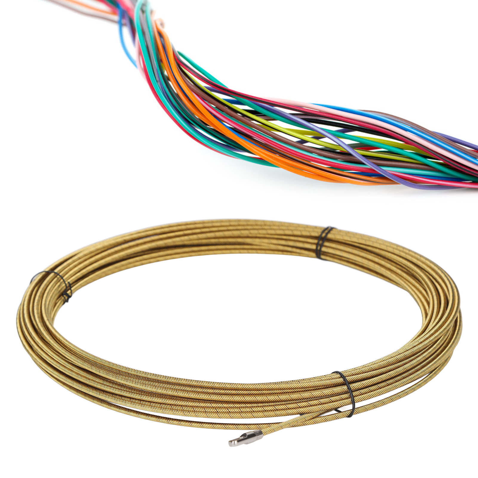20 M Federstahl-kabelzieher Für Kabel, Drähte Und Eingebettete Kabel, Metall-kabelzieher