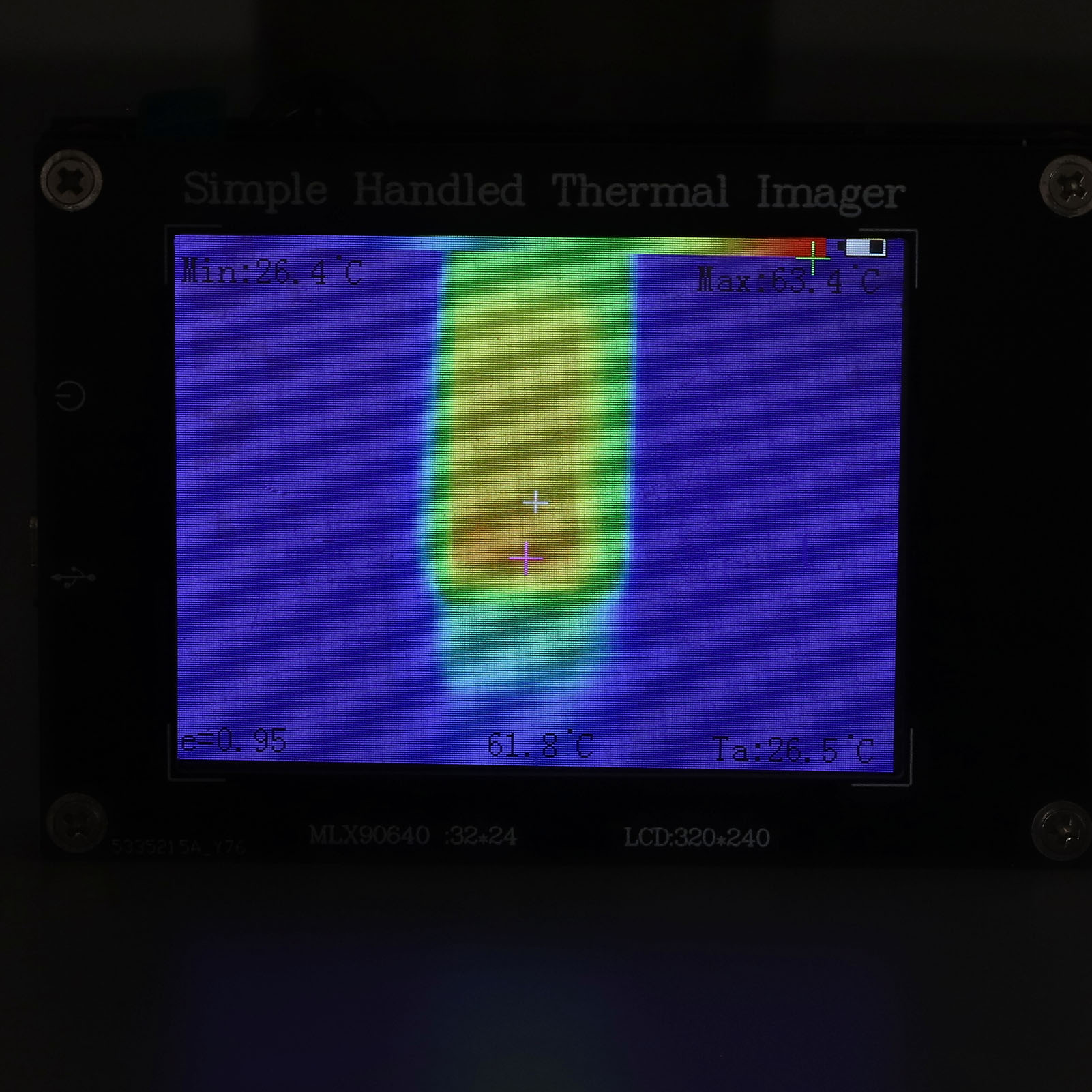 Tragbare 7-in-1-multifunktions-wärmebildkamera Mit 3,2-zoll-bildschirm Infrarot-wärmebildkamera Mit Einem Temperaturbereich Von -40℃ Bis 300℃.