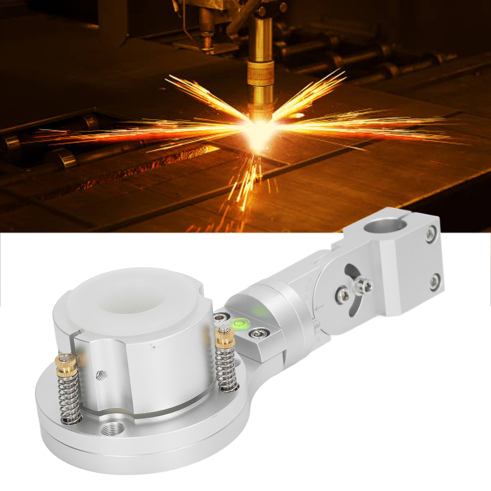 Antikollisionsklemme Für Plasma, Schneidpistolenhalterung Für Cnc-plasma-portalschneidmaschine, Hubstangendurchmesser 25 Mm, Plasmaschneidpistolendurchmesser 35 Mm.