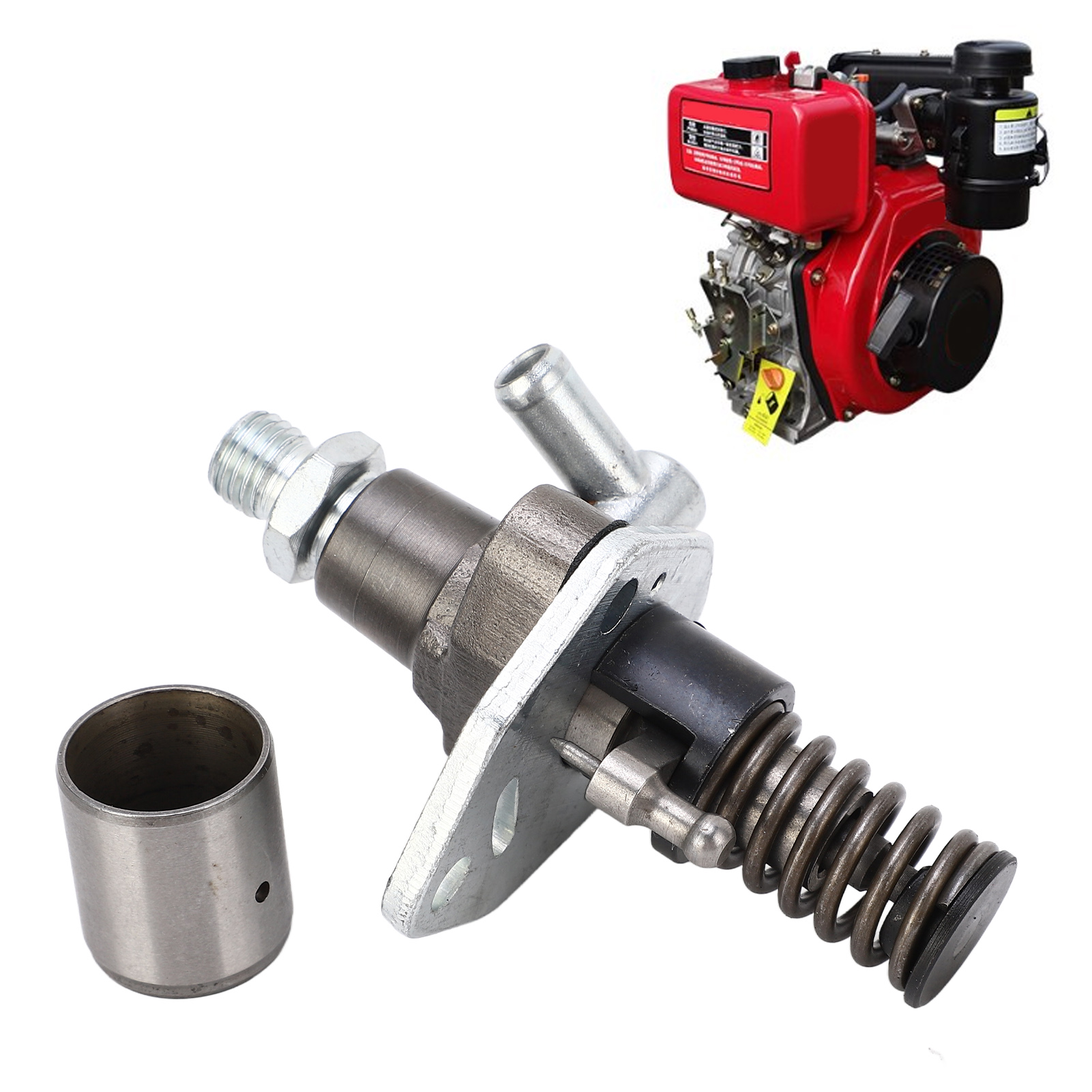 Teile Für Luftgekühlte Dieselmotorgeneratoren Für Minifräsen: 186f Front-einspritzpumpe, Kraftstoffeinspritzdüse Und Kraftstoffeinspritzdüse.