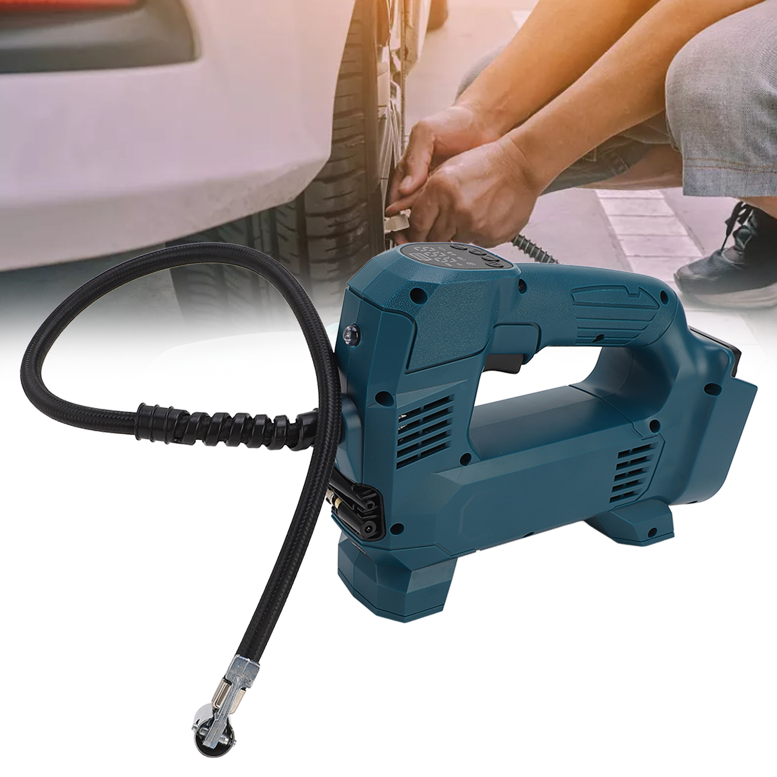 Lithium-ionen-luftkompressor Mit Digitalanzeige, Kompatibel Mit Makita-akkus Bl1830, Bl1850, Bl1840, Bl1845, Bl1815, Bl1820 Und Bl1860b.