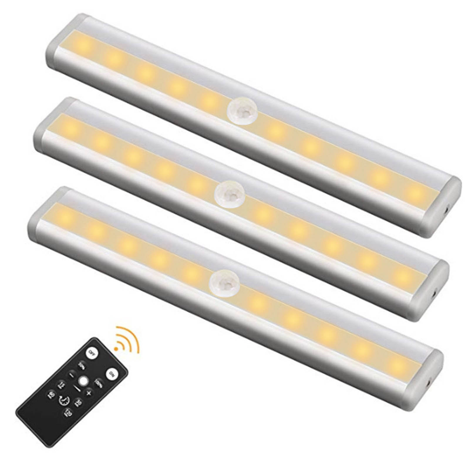 Magnetischer Led-lichtstreifen Mit 10 Leds, Fernbedienung, Timerfunktion Und Einstellbarer Helligkeit Geeignet Für Wartungsarbeiten, Zum Lesen, Zur Schmuckbewertung Usw.