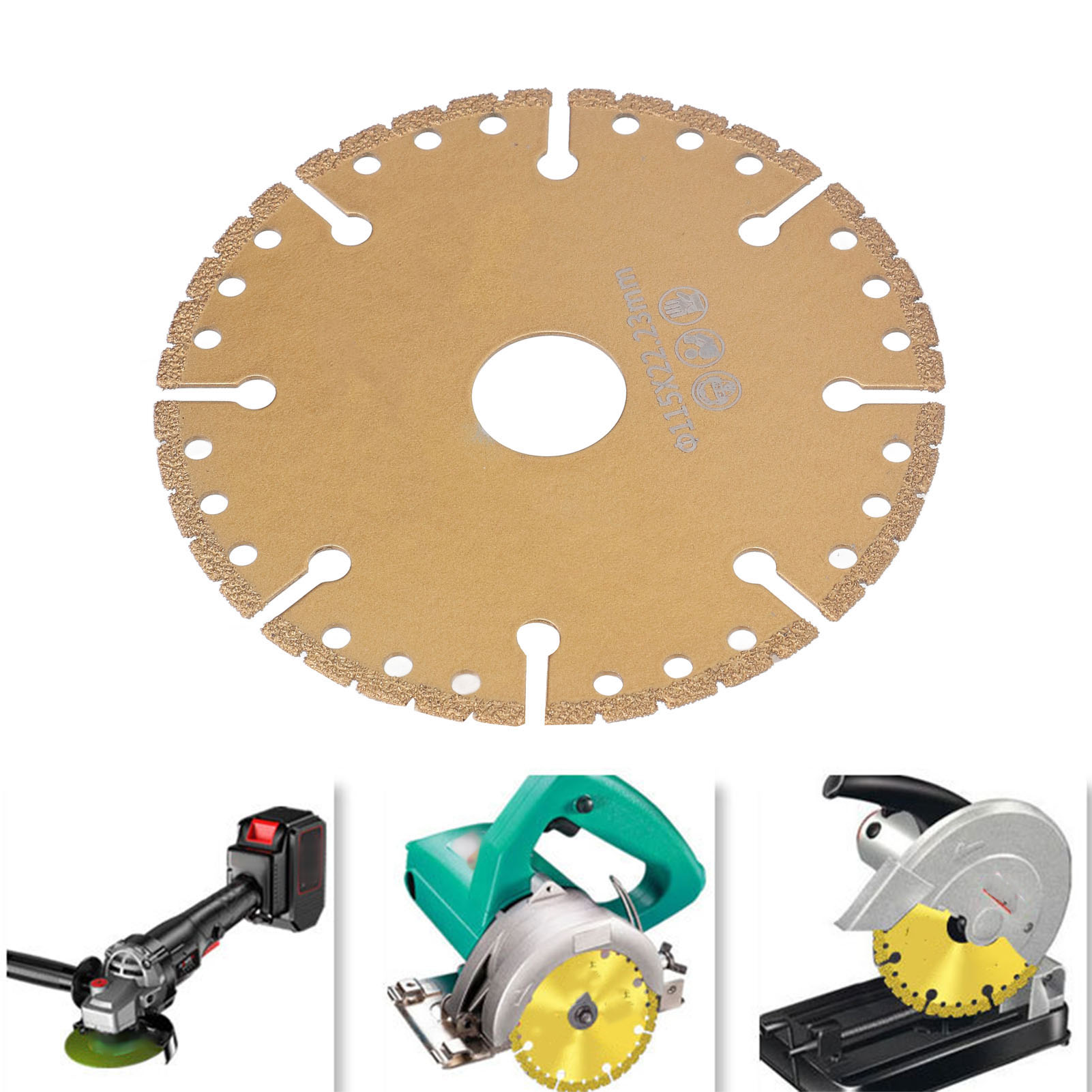 King Sägeblatt Zum Schneiden Von Eisen 115 X 22,23 Mm, Zum Hartlöten, Multifunktionales Metalltrennblatt, Diamanttrennblatt Zum Hartlöten