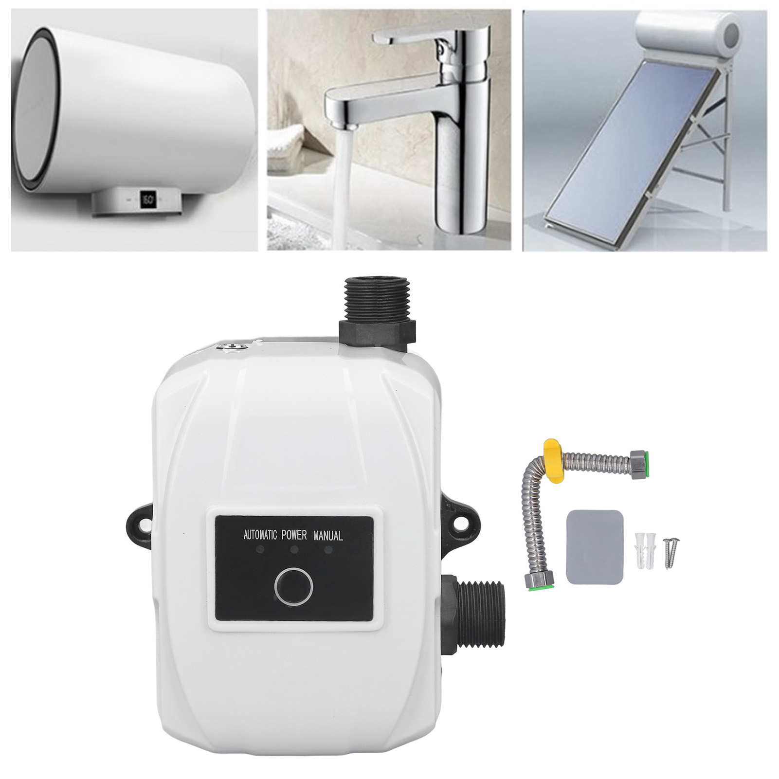 Vollautomatische Hauswasserpumpe, 100 W 24 V, Kleine Kreiselpumpe, Druckerhöhungspumpe Für Duschschläuche Zur Anbindung An Solarwarmwasserbereiter, Niederfrequenzpumpe, Europäischer Standard.