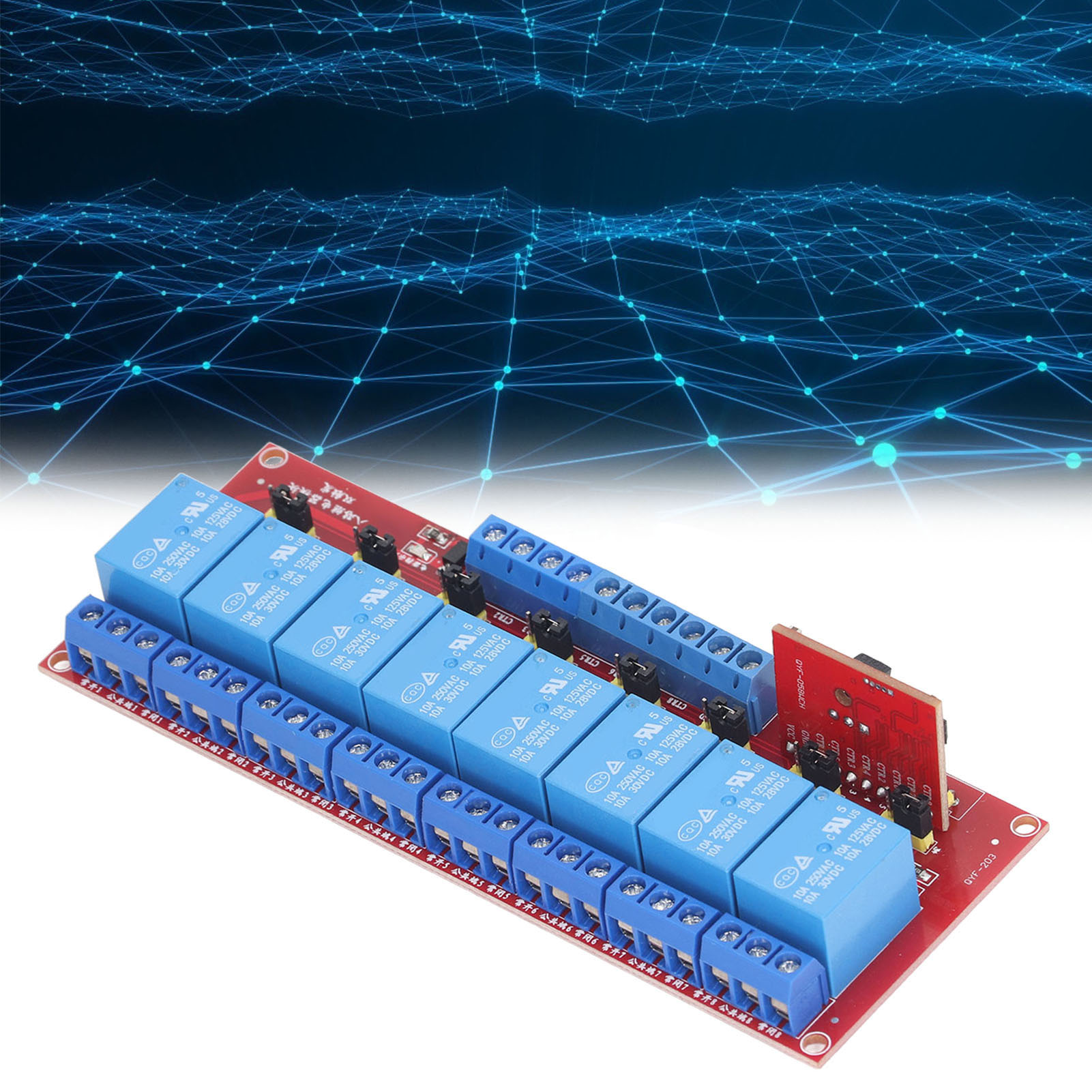 Bidirektionaler Auf-/ab-trigger, 51-fach Multifunktionale Infrarot-fernbedienung, 8-kanal-24v-relaismodul