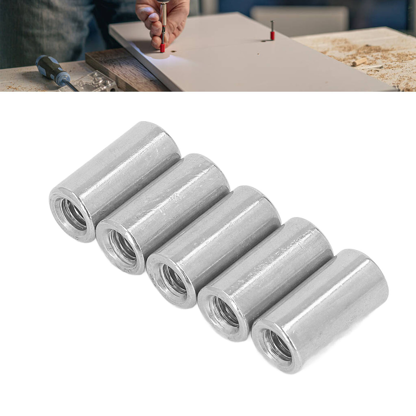 M61.0-10-l20mm Zylinder-verbindungsmuttern-set Mit Innengewinde (20 Stück)