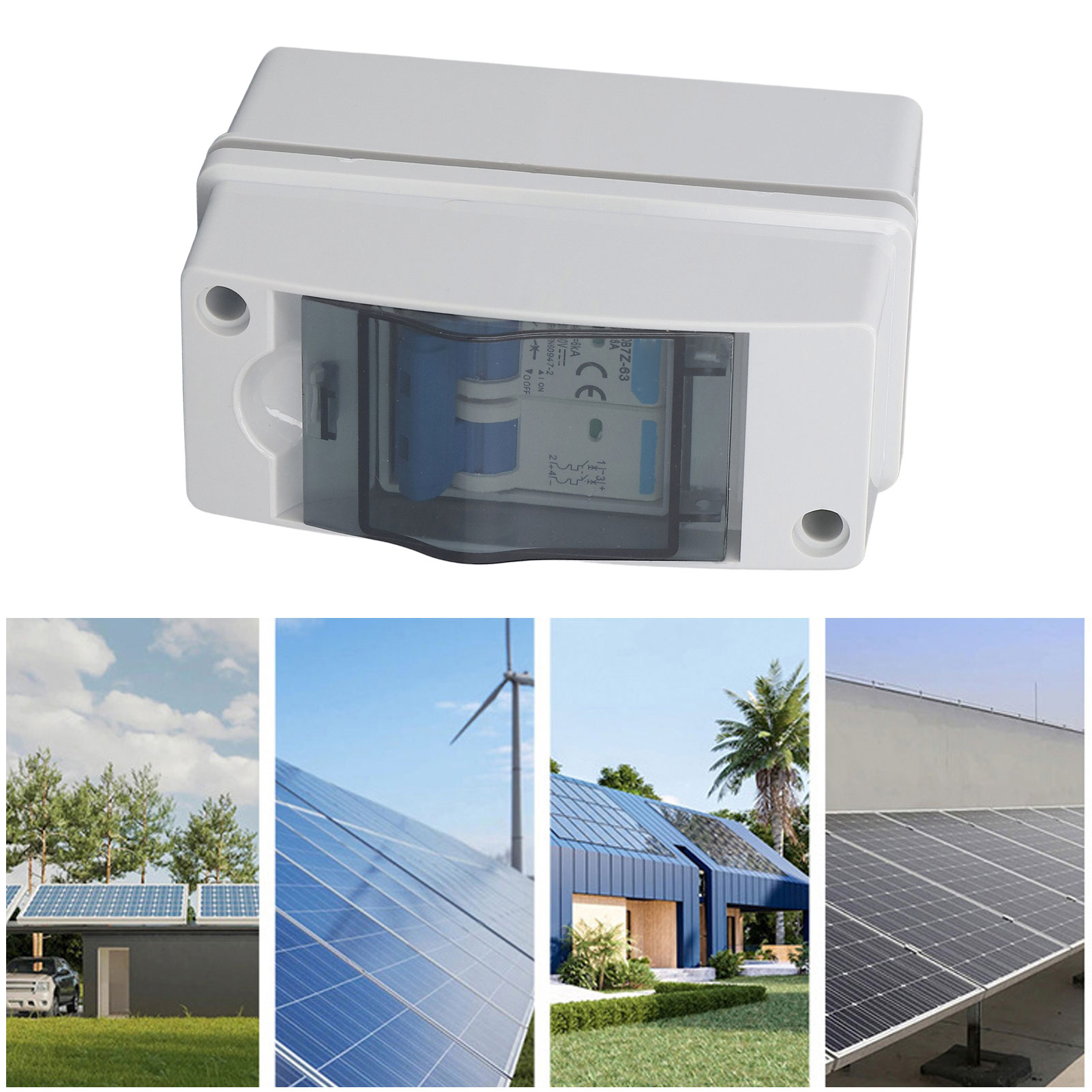 Baoyi Bob7z-63 6a 1000v Dc Photovoltaik-trennschalter Mit Wasserdichtem Ip65-verteilerkasten, Miniatur-leistungsschalter Für Photovoltaik-solarstromanlagen