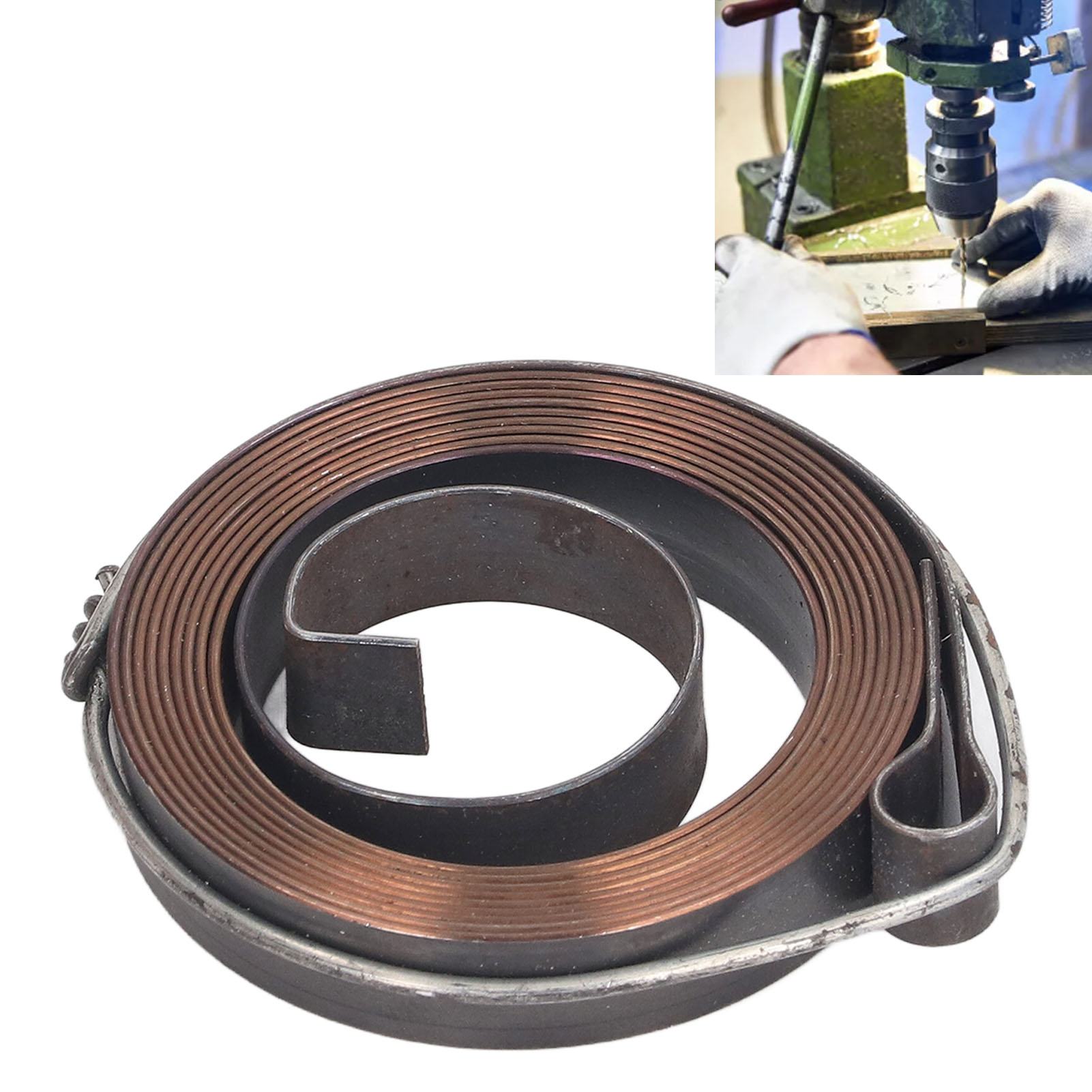 2 Bohrfedern, Fräsmaschinenfeder, Tischbohrmaschinenfeder, Spiralfeder Für Tischbohrmaschine