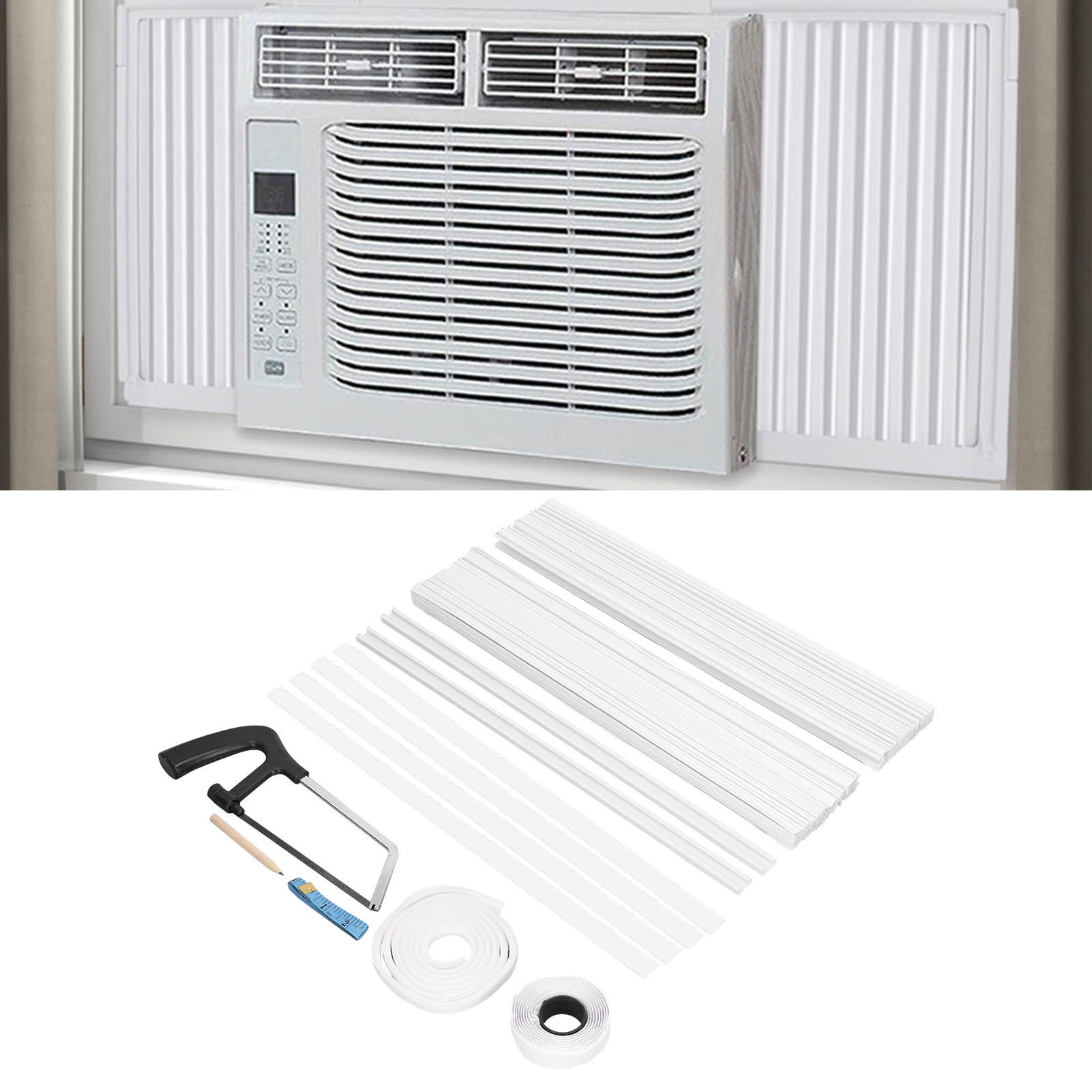 Zubehör Für Mobile Klimageräte, 43,2 X 25,4 Cm, Isolierte Seitenwand Für Mobile Klimageräte, Seitenabweiser Für Fensterklimageräte, Doppellagige, Isolierte Und Wasserdichte Seitenwand