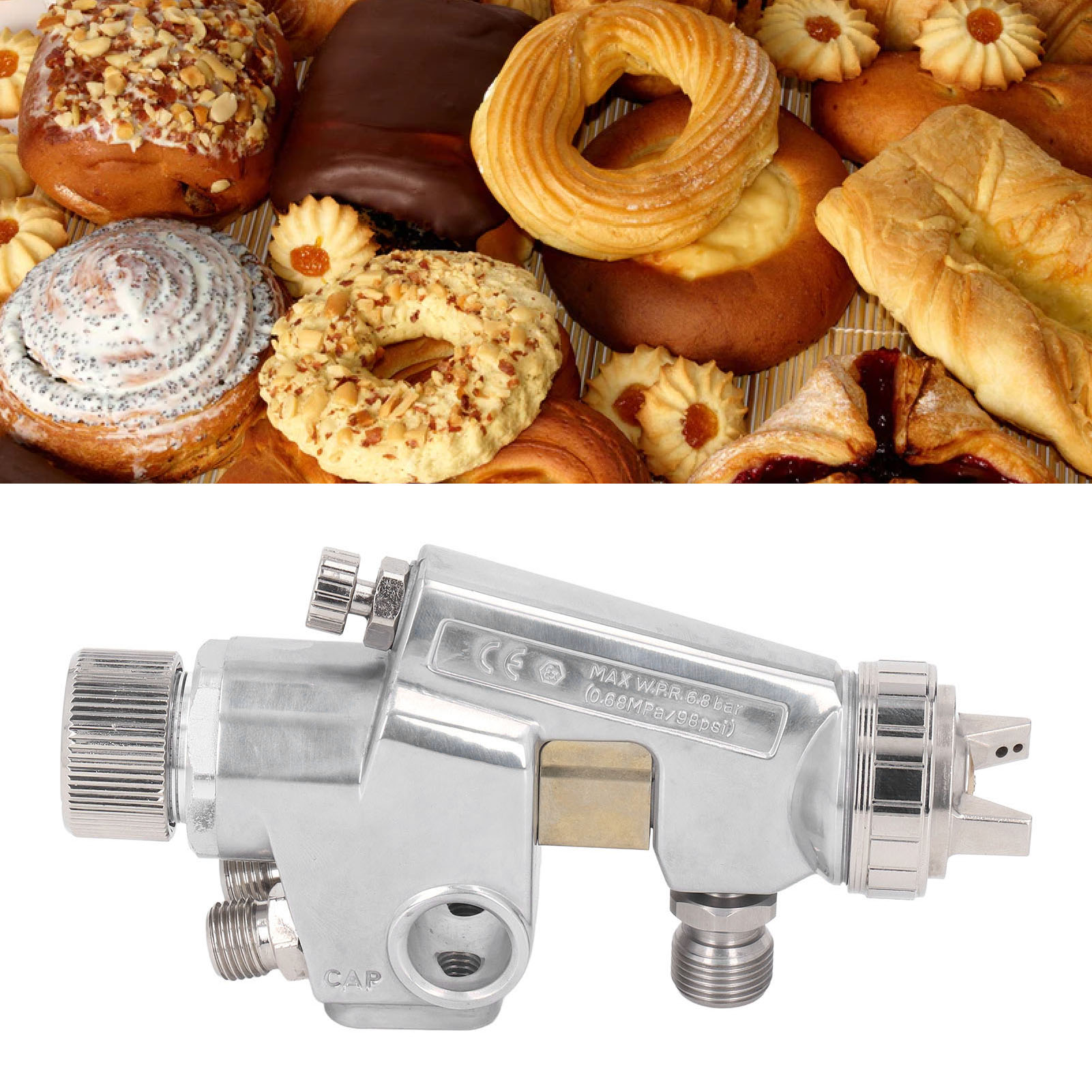 98 Psi Hubkolben-farbpistole, Pneumatisches Spritzgerät, Automatische Farbpistole Mit Hoher Zerstäubung, 2,5 Mm Düse.